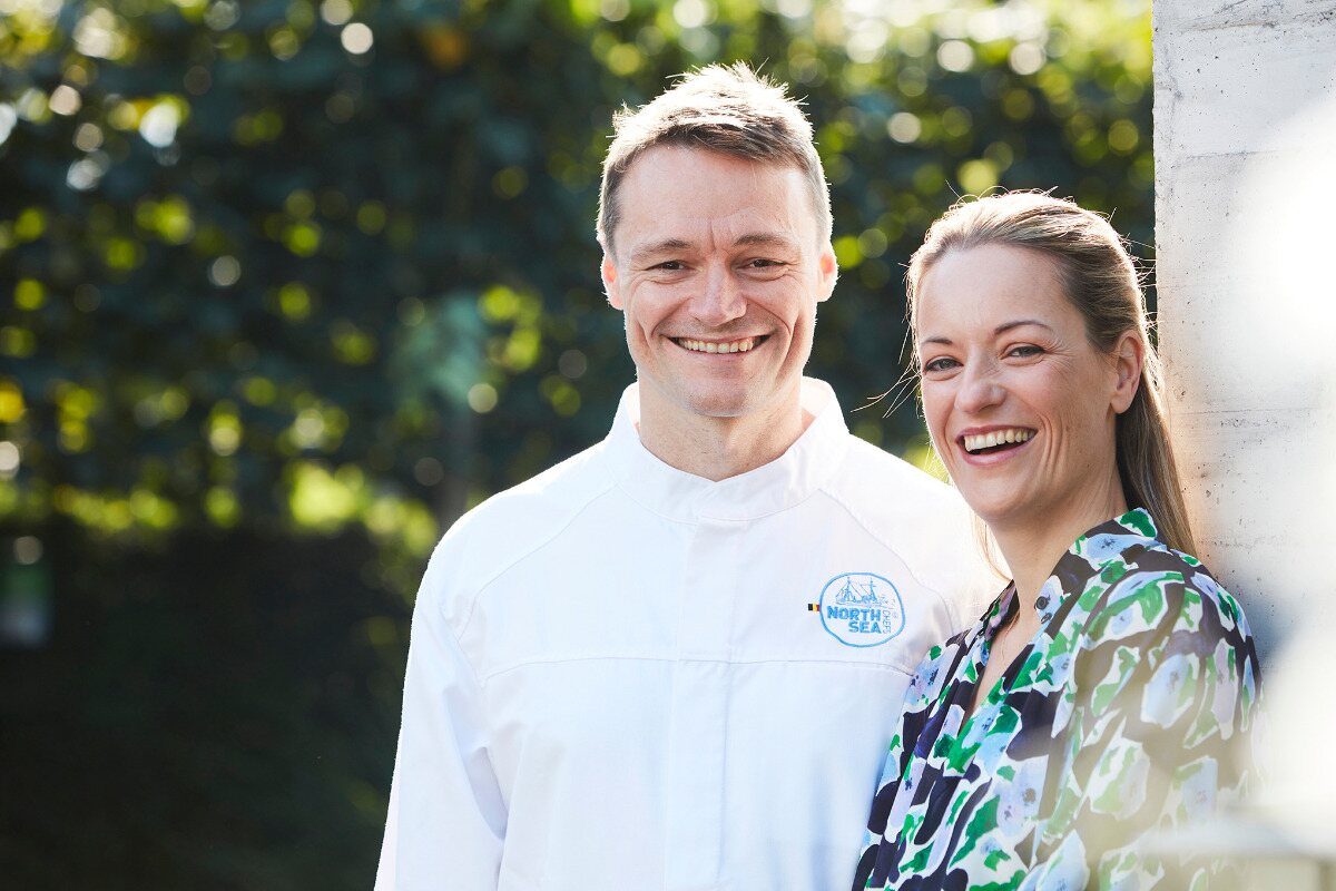 Chef Filip Claeys and Marlies Colassin of two-Michelin-star Restaurant De Jonkman